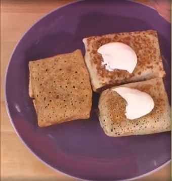 Овсяные блинчики с мясом