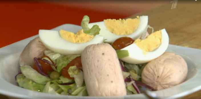 Детские сосиски из куриного мяса