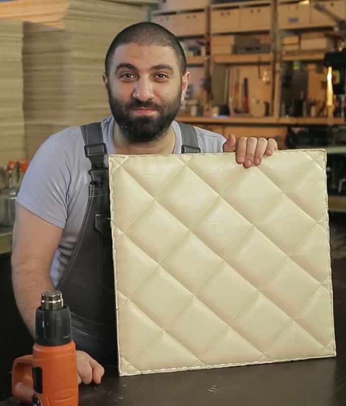 Как устранить складки и заломы на кожзаменителе