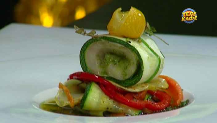 Филе сибаса с овощами по-итальянски