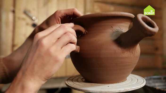 Как сделать рукомойник из глины