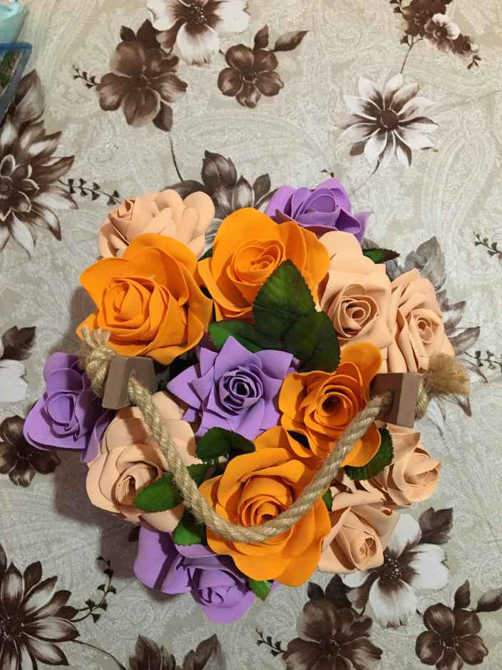 Цветы из фоомирана 