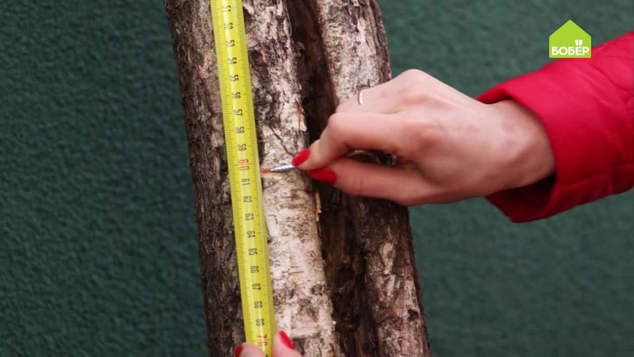 Столик из берёзовых стволов