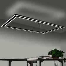 Светильник подвесной Novotech "ITER", LED, IP20, 40 W вниз + 20 W вверх, 4000 К, 100-277 V (черный)