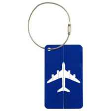 Бирка для багажа verona Plane, синий