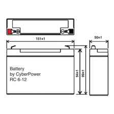 Аккумуляторная батарея CyberPower Standart series RC 6-12